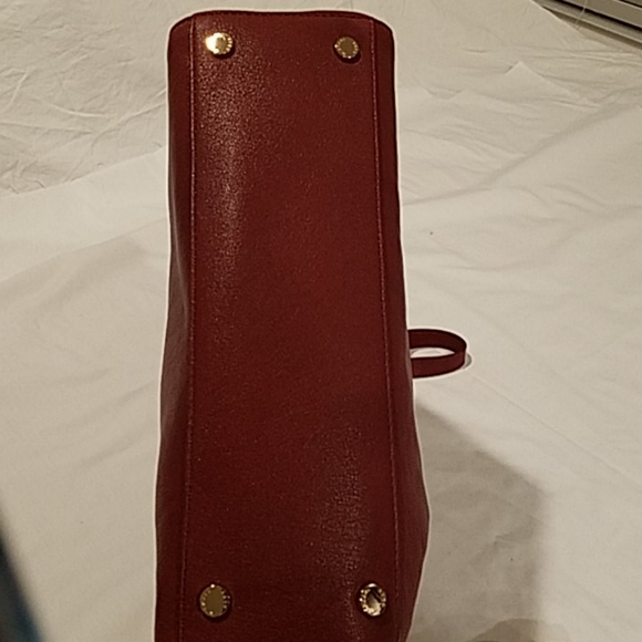 New Michael Kors satchel tote handbag red leather - Picture 7 of 11